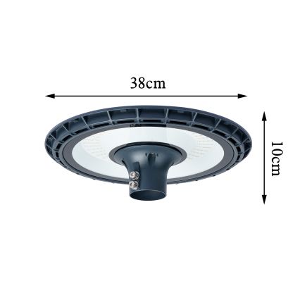 Brilagi - LED tänavavalgusti koos 5 m postiga URBANSPARK LED/120W/230V antratsiit IP65