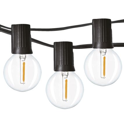 Brilagi - LED välitingimustesse mõeldud dekoratiivne valguskett GIRLANDA 25xE12/0,8W/230V 20m IP44 külmvalge