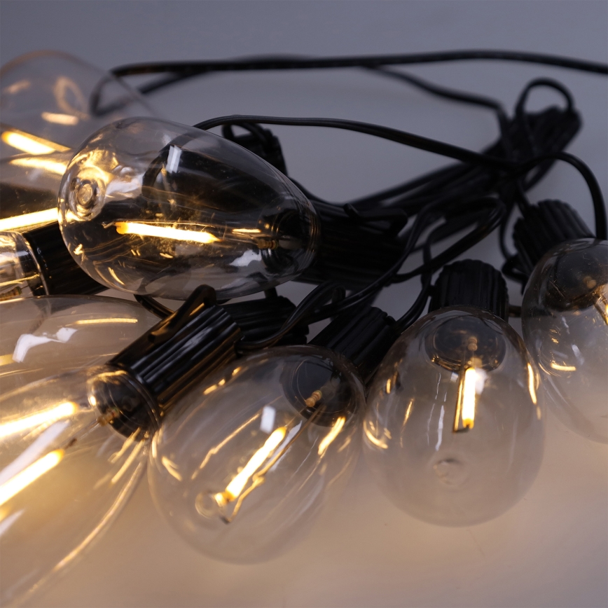 Brilagi - LED välitingimustes jõulugirland 10xLED/3xAA 3,2m IP44 soe valge