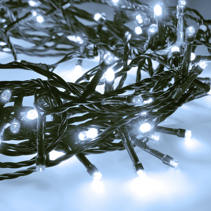 Brilagi - LED välivalguskett, 100× LED, 8 režiimi, 13 m, IP44, külmvalge