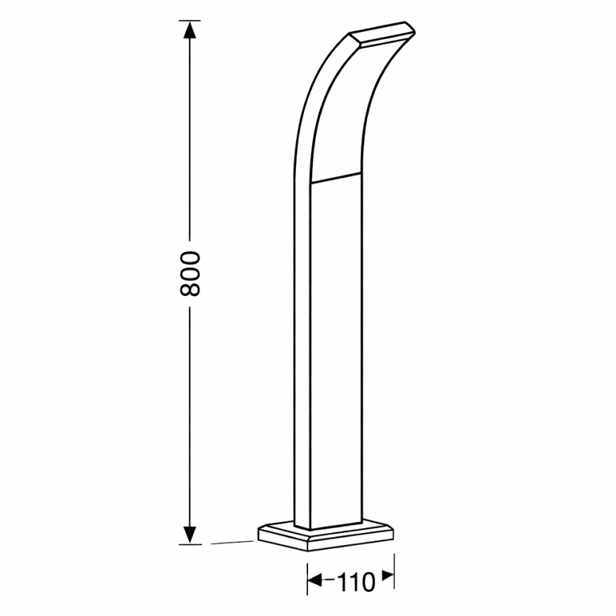 Brilagi - LED Välivalgusti ARCELO LED/9W/230V 80 cm IP44