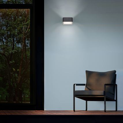 Brilagi - LED Väli seinavalgusti BARI LED/7W/230V 3000/4000/6000K antratsiit IP54