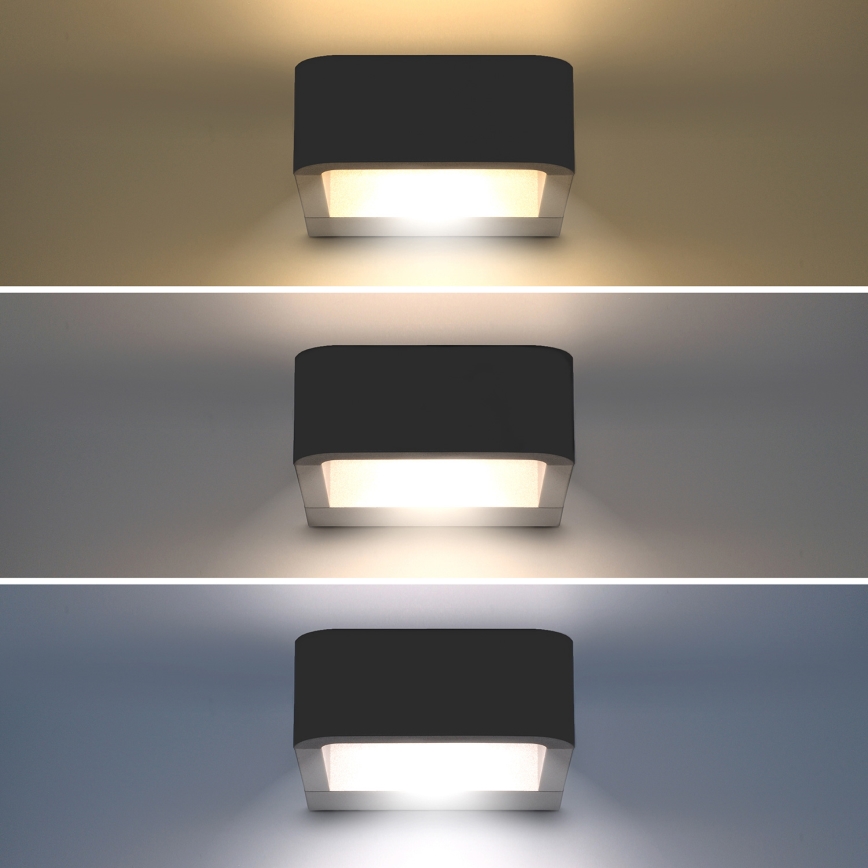 Brilagi - LED Väli seinavalgusti BARI LED/7W/230V 3000/4000/6000K antratsiit IP54