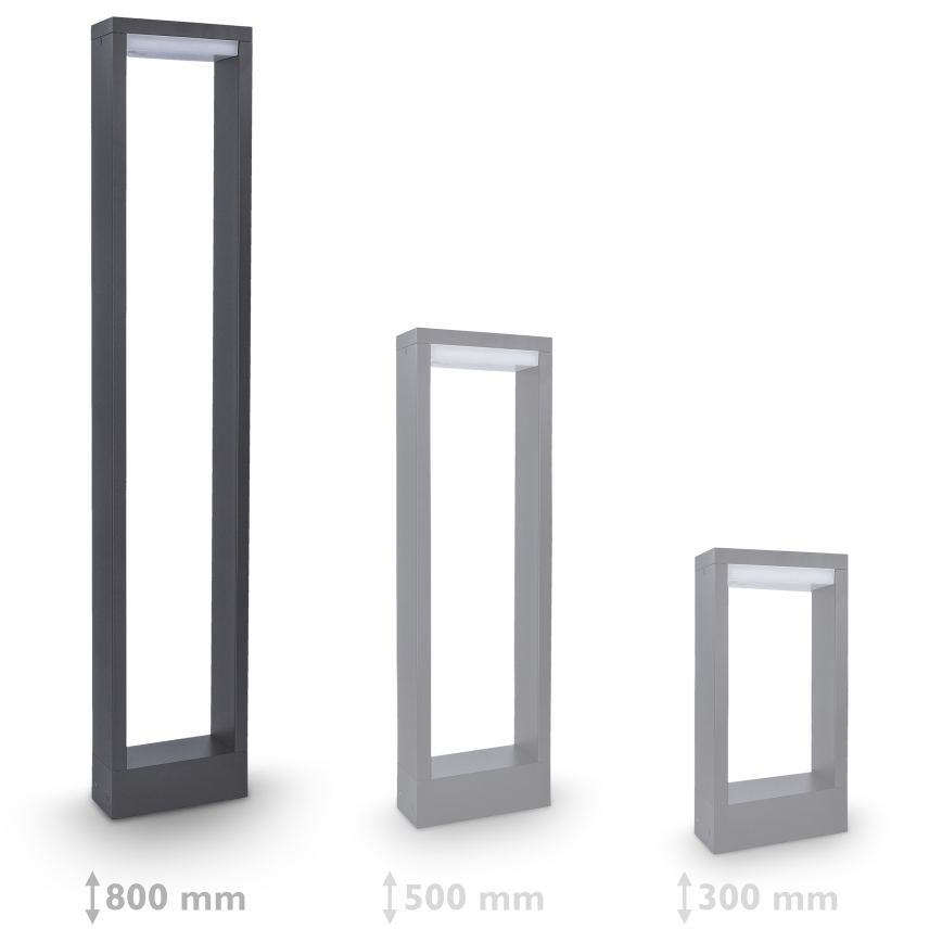 Brilagi - LED Välivalgusti RAGUSA LED/7W/230V 3000/4000/6000K antratsiit IP54 80 cm
