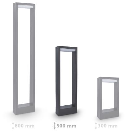 Brilagi - LED Välivalgusti RAGUSA LED/7W/230V 3000/4000/6000K antratsiit IP54 50 cm