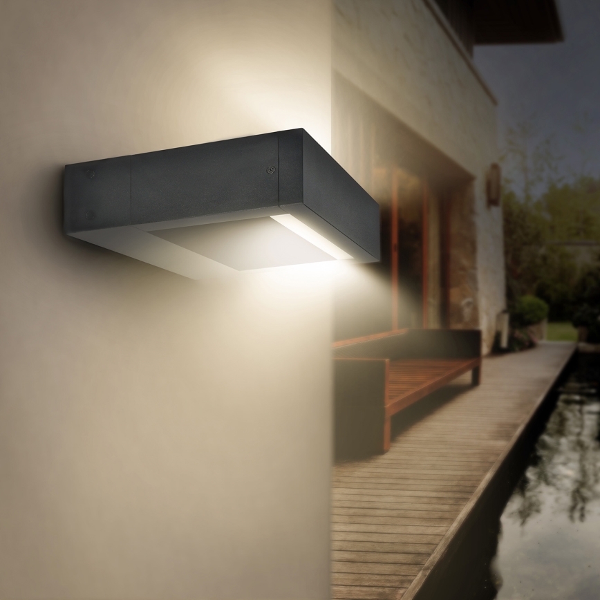 Brilagi - LED Väli seinavalgusti RAGUSA LED/7W/230V 3000/4000/6000K antratsiit IP54