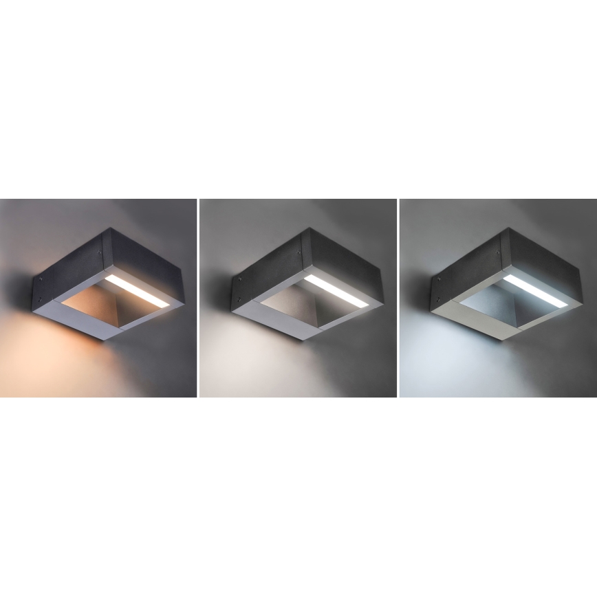 Brilagi - LED Väli seinavalgusti RAGUSA LED/7W/230V 3000/4000/6000K antratsiit IP54