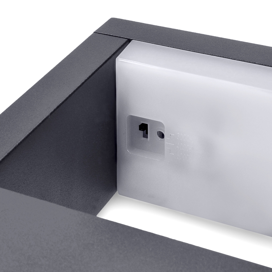 Brilagi - LED Väli seinavalgusti RAGUSA LED/7W/230V 3000/4000/6000K antratsiit IP54