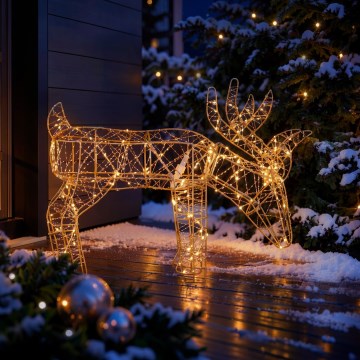BRILAGI - LED väljas jõulukaunistus LED/3,3W/230V IP44 56x43 cm põder