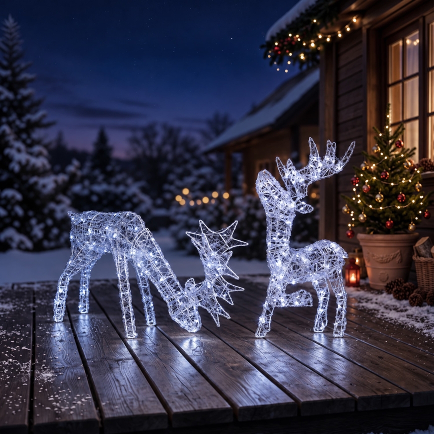 BRILAGI - LED Väljas jõulukaunistus LED/3,3W/230V IP44 60x37 cm põhjapõder