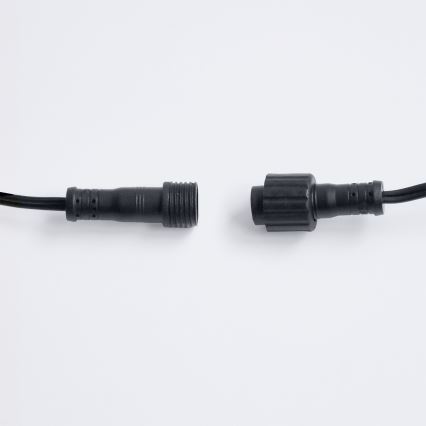 Brilagi - LED välitingimustele mõeldud dekoratiivne valgusketi GIRLANDA 25xE12/0,36W/24V 20m must IP44 soe valge