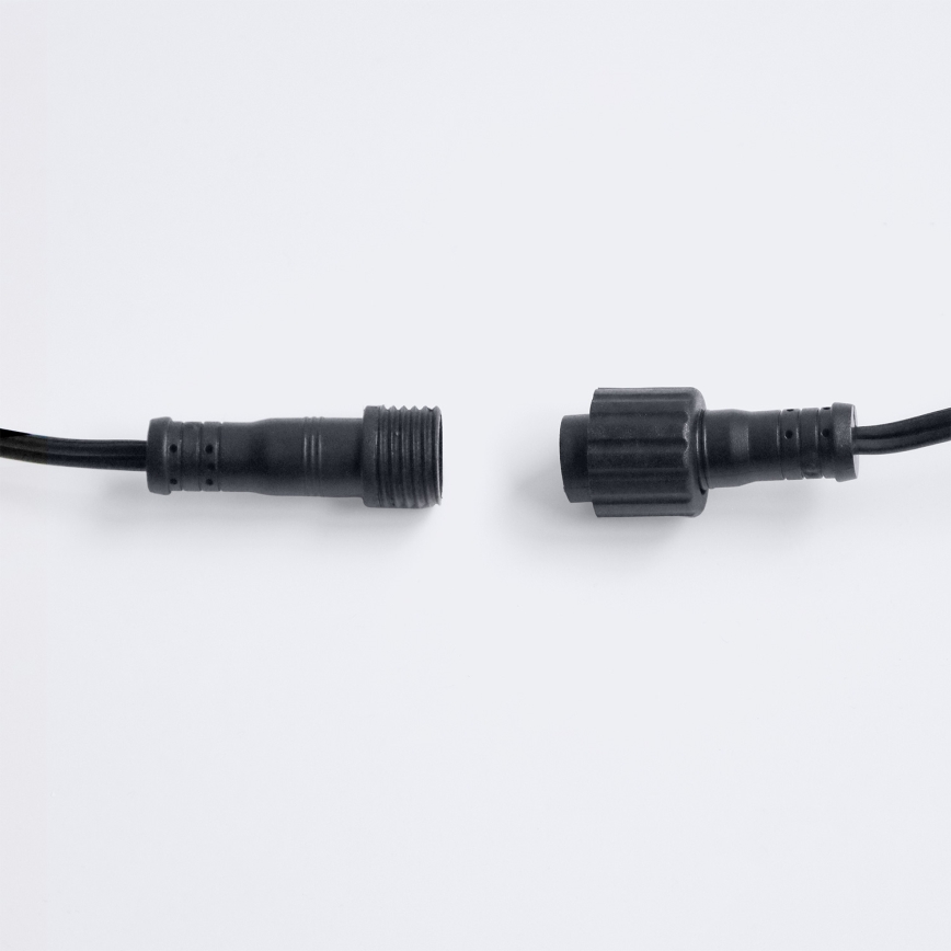 Brilagi - LED välitingimustele mõeldud dekoratiivne valgusketi GIRLANDA 25xE12/0,36W/24V 20m must IP44 soe valge