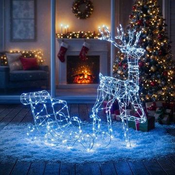 BRILAGI - LED väljas kasutatav jõulukaunistus LED/3,6W/8 funktsiooniga 100 cm IP44 külmvalge