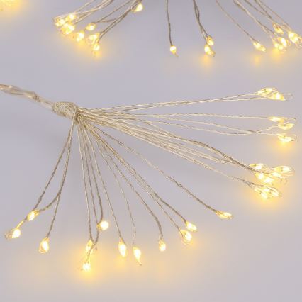 BRILAGI - LED väljas kasutatav jõulukett 150xLED, 5 m, IP44, soe valge, ilutulestiku efekt