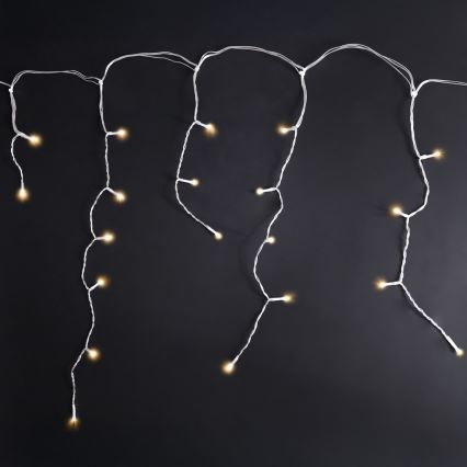 Brilagi - LED väljas kasutatav jõulukett 400 LED-iga / 8 funktsiooniga 23m IP44 soe valge