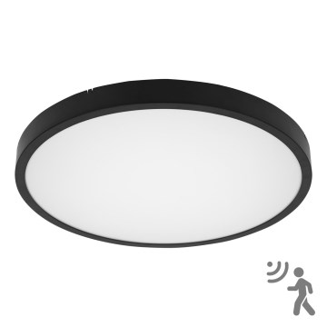 BRILAGI - LED-vannitoa laelamp anduriga ZENNA LED/36W/230V läbimõõt 41,3 cm IP44 must + kaugjuhtimispult