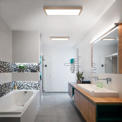 Brilagi - LED vannitoa laevalgusti FRAME LED/50W/230V 60x60 cm IP44 beež
