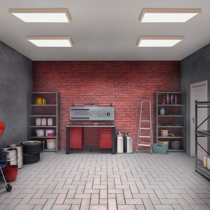 Brilagi - LED vannitoa laevalgusti FRAME LED/50W/230V 60x60 cm IP44 beež