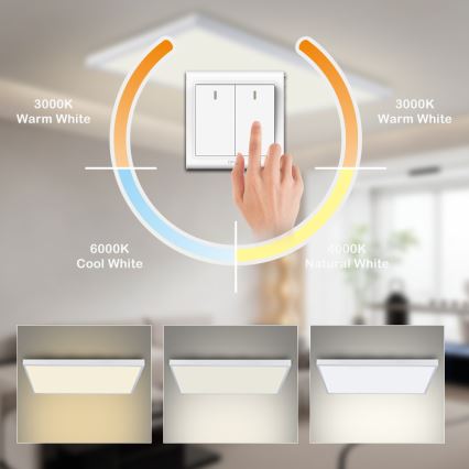 Brilagi - FRAME LED vannitoa laevalgusti LED/96W/230V 120x60 cm 3000/4000/6000K IP44 valge