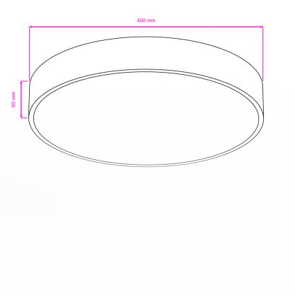 Brilagi - LED-vannitoa laelamp POOL LED/36W/230V 3000/4000/5500K läbimõõt 40 cm IP54 pronks