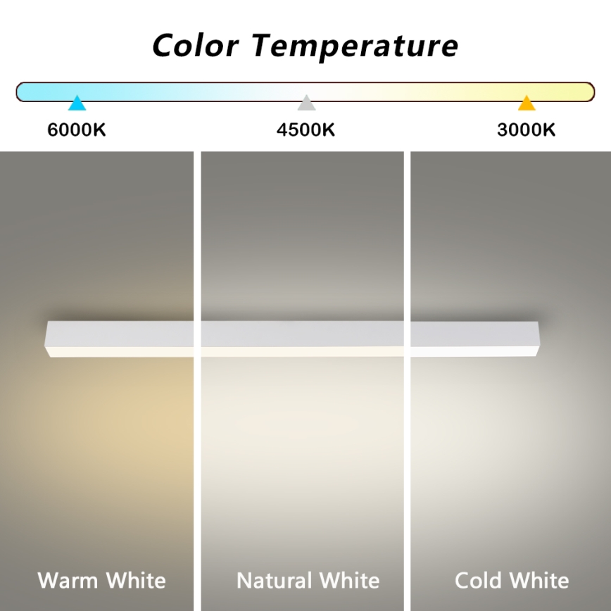 Brilagi - LED vannitoa laevalgusti SLEEKLINE LED/40W/230V 3000/4500/6000K valge IP44