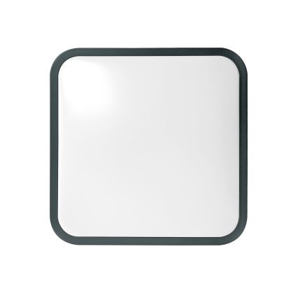 Brilagi - LED vannitoa laevalgusti anduriga ZENNA LED/18W/230V 28,5x28,5 cm IP44 antratsiit + kaugjuhtimispult