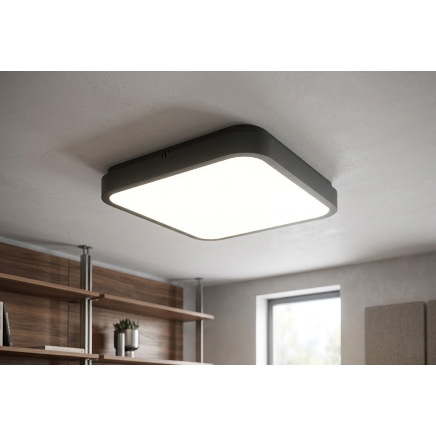 BRILAGI - LED vannitoa laevalgusti ZENNA LED/36W/230V 41x41 cm IP44 must