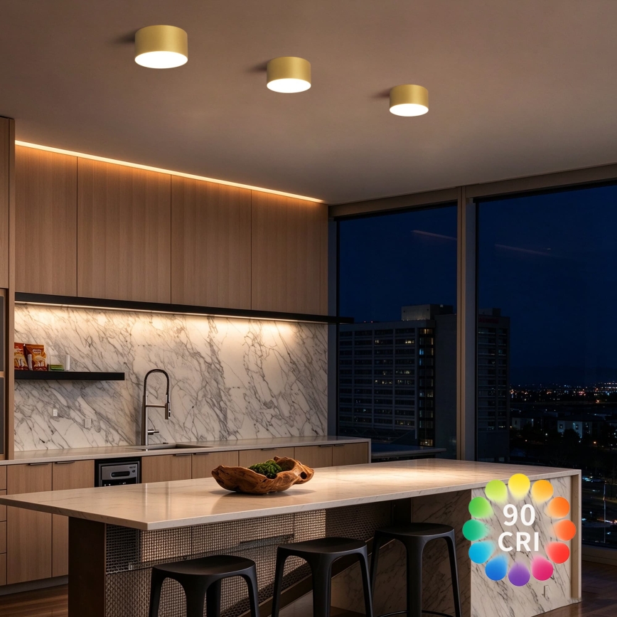 BRILAGI - LED vannitoa laevalgusti FORIS LED/14W/230V Ø 12 cm kuldne IP44