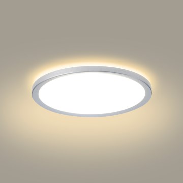 Brilagi - LED-vannitoa laevalgusti ULTRA SLIM LED/12W/230V Ø 22,5 cm hõbedane IP54