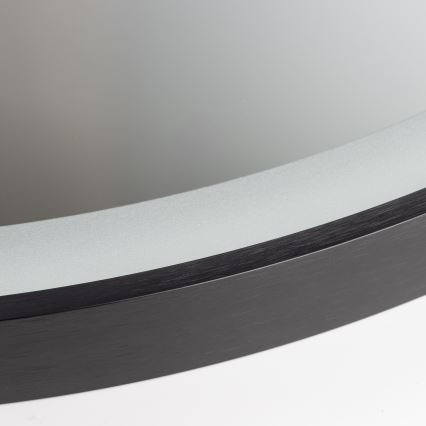 Brilagi - LED vannitoa peegel ASTI LED/19W/230V Ø 60 cm must IP44 CRI 90 hämardatav + CCT