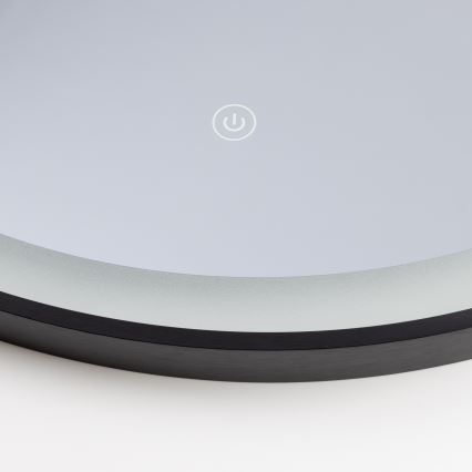 Brilagi - LED vannitoa peegel ASTI LED/19W/230V Ø 60 cm must IP44 CRI 90 hämardatav + CCT