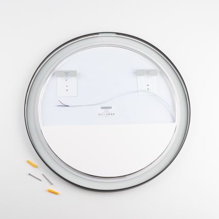 Brilagi - LED vannitoa peegel ASTI LED/19W/230V Ø 60 cm must IP44 CRI 90 hämardatav + CCT