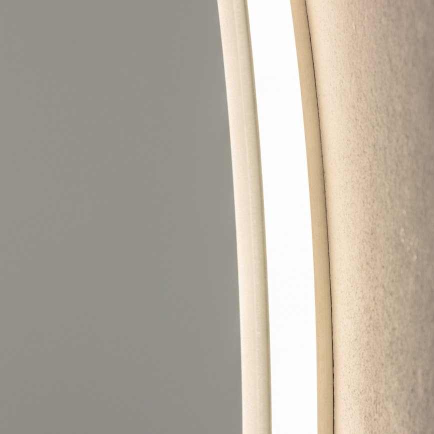 Brilagi - LED-vannitoapeegel BERNATE LED/19W/230V läbimõõt 60 cm hõbedane IP44 CRI 90 hämardatav + CCT