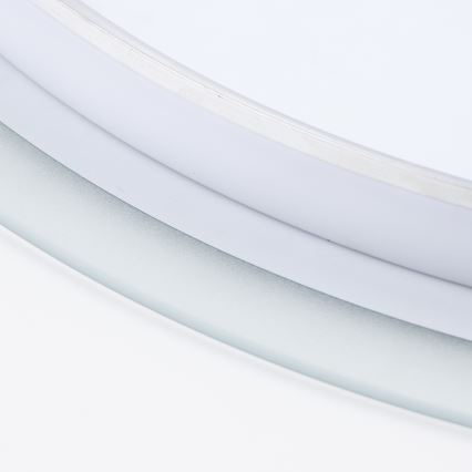 Brilagi - LED-vannitoapeegel BERNATE LED/19W/230V läbimõõt 60 cm hõbedane IP44 CRI 90 hämardatav + CCT