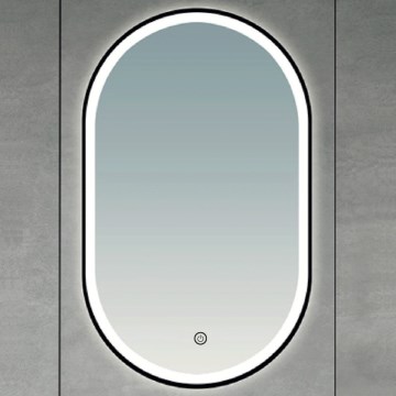 Brilagi - LED-vannitoa peegel CANZO LED/25W/230V 50x80 cm must IP44 CRI 90 hämardatav + CCT