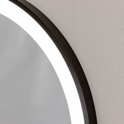 Brilagi - LED-vannitoa peegel CANZO LED/25W/230V 50x80 cm must IP44 CRI 90 hämardatav + CCT