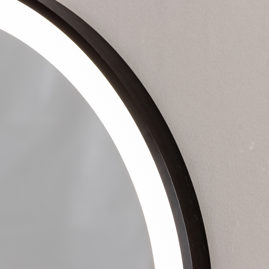 Brilagi - LED-vannitoa peegel CANZO LED/25W/230V 50x80 cm must IP44 CRI 90 hämardatav + CCT