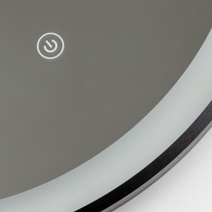 Brilagi - LED-vannitoa peegel CANZO LED/25W/230V 50x80 cm must IP44 CRI 90 hämardatav + CCT