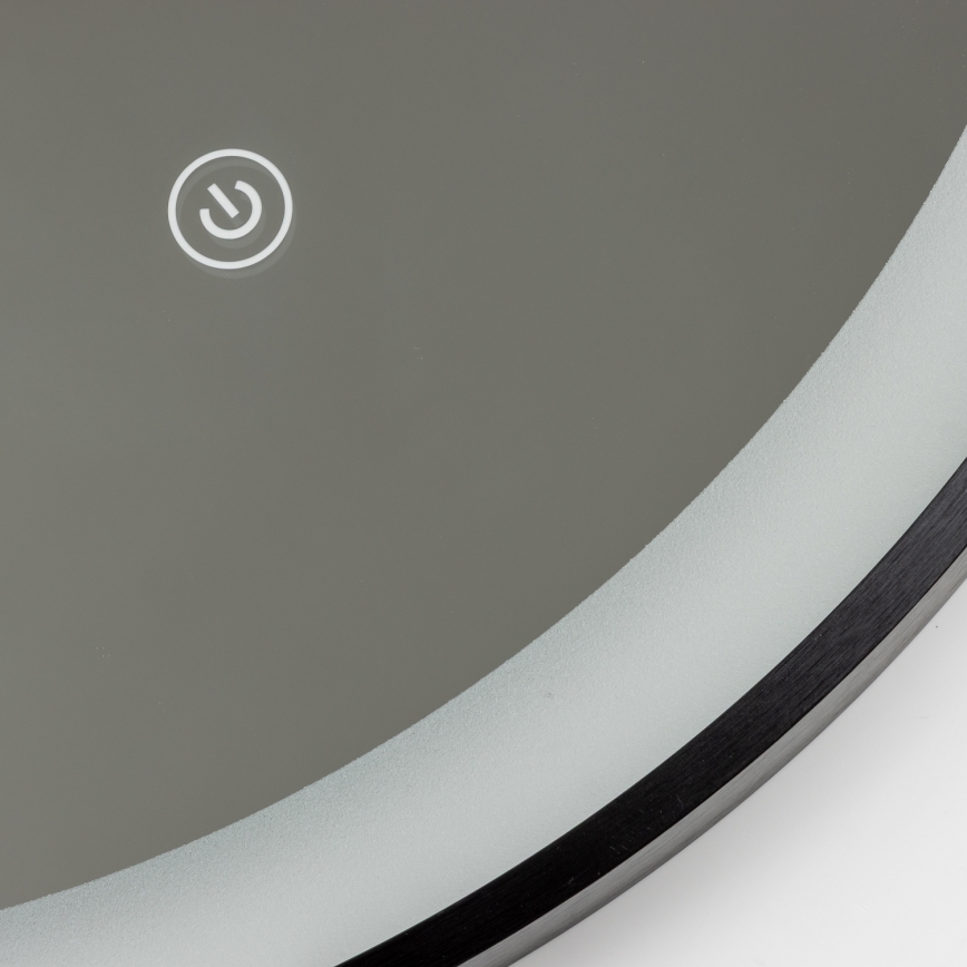 Brilagi - LED-vannitoa peegel CANZO LED/25W/230V 50x80 cm must IP44 CRI 90 hämardatav + CCT