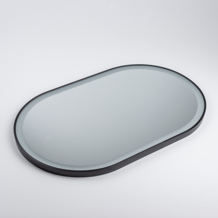 Brilagi - LED-vannitoa peegel CANZO LED/25W/230V 50x80 cm must IP44 CRI 90 hämardatav + CCT