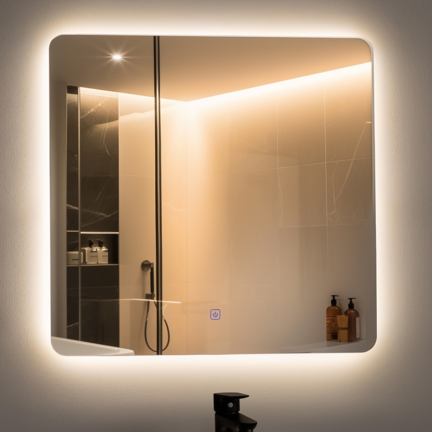 Brilagi - LED-vannitoa peegel COMO LED/24W/230V 60x60 cm IP44 CRI 90 hämardatav + CCT