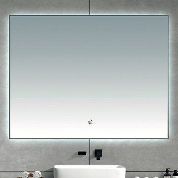 Brilagi - LED-vannitoa peegel DESIO LED/20W/230V 40x60 cm hõbedane IP44 CRI 90 hämardatav + CCT