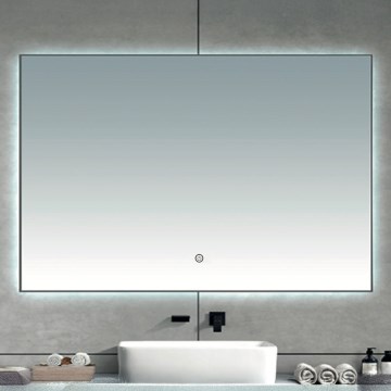 Brilagi - LED vannitoa peegel DESIO LED/28W/230V 60x80 cm hõbedane IP44 CRI 90 hämardatav + CCT
