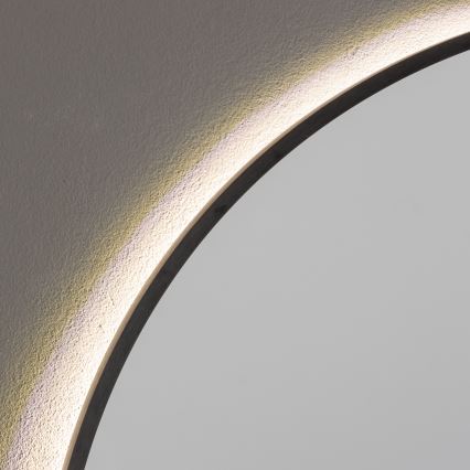 Brilagi - LED-vannitoa peegel NOVARA LED/19W/230V Ø 60 cm must IP44 CRI 90 hämardatav + CCT