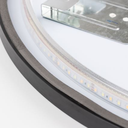 Brilagi - LED-vannitoa peegel NOVARA LED/19W/230V Ø 60 cm must IP44 CRI 90 hämardatav + CCT