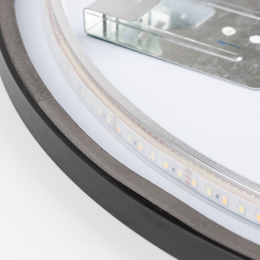 Brilagi - LED-vannitoa peegel NOVARA LED/19W/230V Ø 60 cm must IP44 CRI 90 hämardatav + CCT