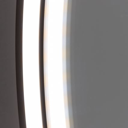 Brilagi - LED-vannitoa peegel PALANZO LED/19W/230V, läbimõõt 60 cm, must, IP44, CRI 90, hämardatav + CCT