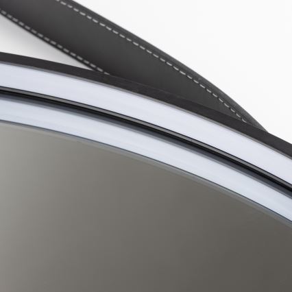 Brilagi - LED-vannitoa peegel PALANZO LED/19W/230V, läbimõõt 60 cm, must, IP44, CRI 90, hämardatav + CCT