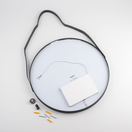 Brilagi - LED-vannitoa peegel PALANZO LED/19W/230V, läbimõõt 60 cm, must, IP44, CRI 90, hämardatav + CCT