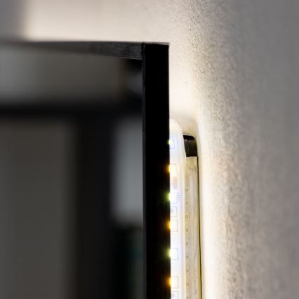 Brilagi - SUELLO LED-vannitoa peegel LED/20W/230V 40x60 cm must IP44 CRI 90 hämardatav + CCT